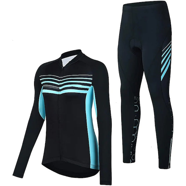 21Grams® Women's Long Sleeve Cycling Jersey with Tights