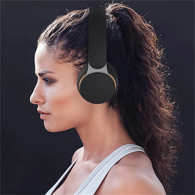 Wireless Headphones Noise Reduction Bluetooth 5.0 Headset Foldable Earphones HiFi 9D Bass