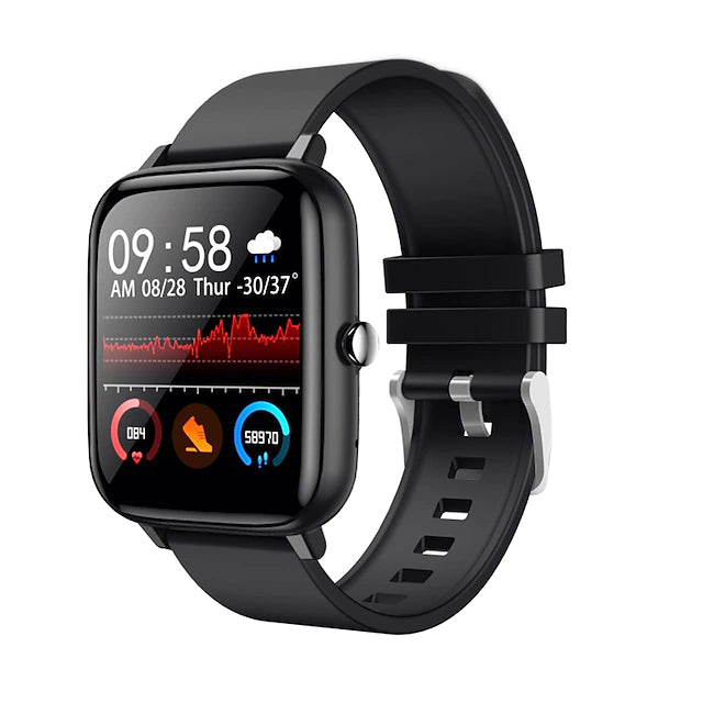 P6 Smart Watch 1.54 inch Smartwatch Fitness Running Watch Bluetooth Temperature Monitoring