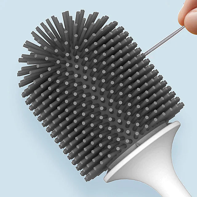 Silicone Toilet Brush for WC Accessories Drainable Toilet Brush