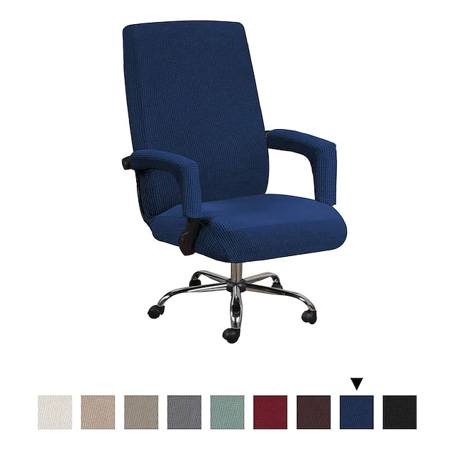 Computer Office Chair Cover Gaming Chair Stretch Chair Slipcover Plain Solid Color Durable