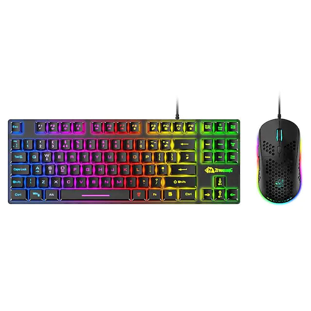 T2 USB Wired Mouse Keyboard Combo Portable / Gaming / Backlit