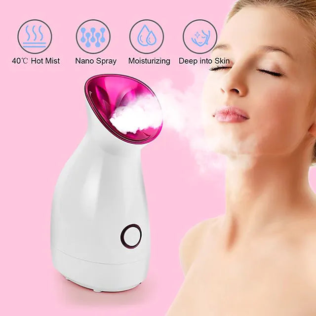 Nano Ionic Facial Steamer Hot Mist Moisturizer Cleansing Pore