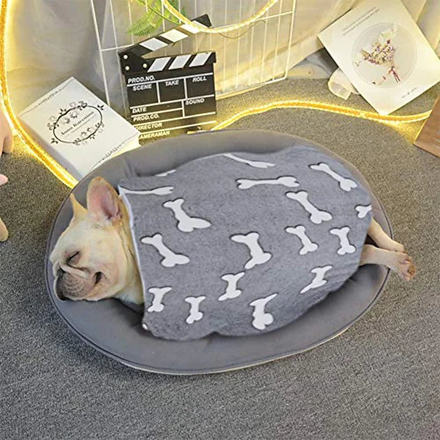 Dog blanket, soft fleece flannel throw dog blanket
