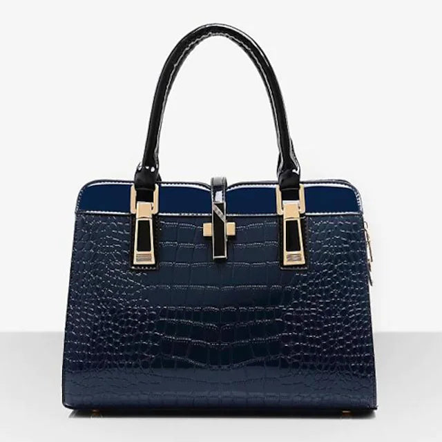 Women's Handbag Satchel Top Handle Bag Patent Leather PU Leather Office Office & Career