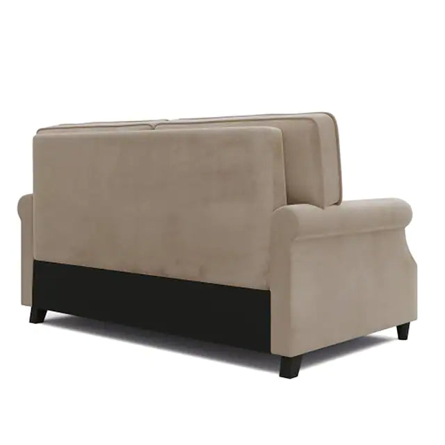 64 Modern Loveseat Sofa Upholstered 2 Seater Sofa Couch with Deep Seat Velvet Rolled Arm