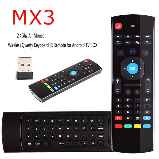 Factory Outlet MX3-A Wireless 2.4GHz Air Mouse Mini Keyboard Mini Size Novelty 81 pcs Keys