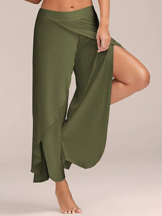 Women's Basic Essential Casual / Sporty Culottes Wide Leg Chinos