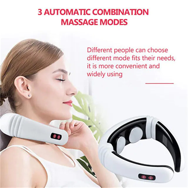 Electric Neck Massager & Pulse Back 6 Modes Power Control