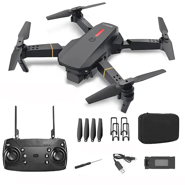 360 Four-way obstacle avoidance folding UAV Aircraft Four-axis toy Remote control