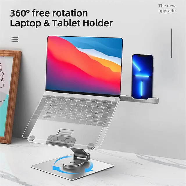 Laptop Stand for Desk Adjustable Laptop Stand Metal Silicone