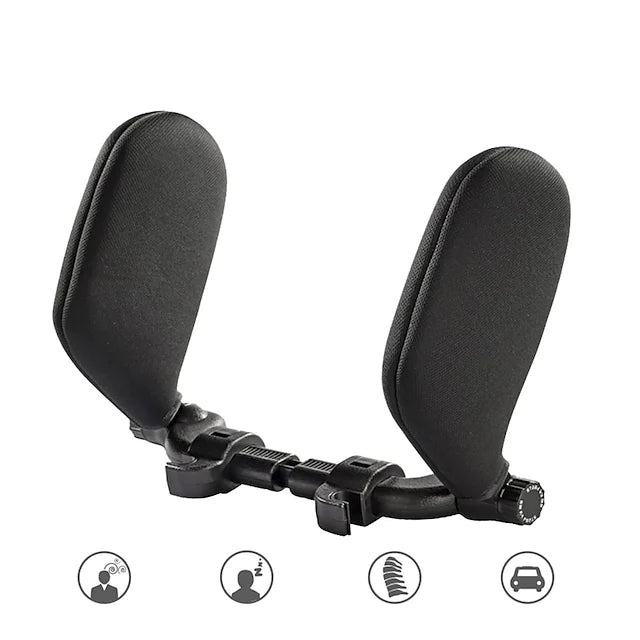 Car Seat Headrest with Adjustable Head and Neck Pillows