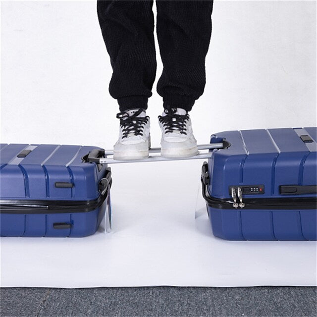 Hardshell Suitcase Spinner Wheels PP Luggage Sets Lightweight Suitcase with TSA Lock(only 28)3-Piece Set (20/24/28) Navy