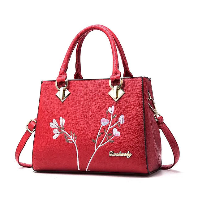 Women's Work Bag Crossbody Bag Handbag PU Leather Floral Print Daily Date Office & Career