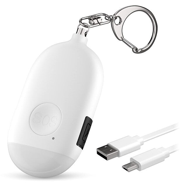 Women's Self Defense Personal Alarm Key Fob USB Rechargeable