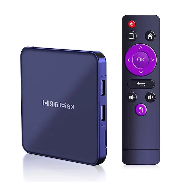 H96 Max V12 Smart TV Box Android 12 Media Player RK3318 Quad-Core 64bit Cortex-A53 BT4.0