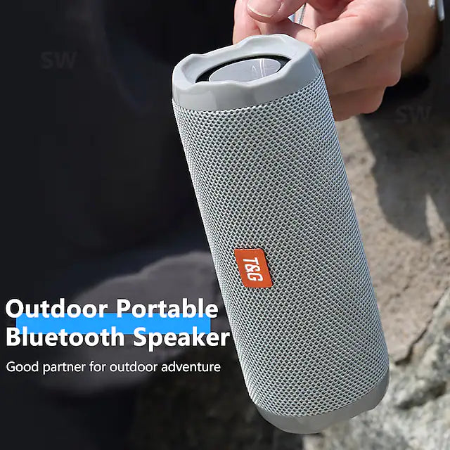 T&G TG191 Portable Bluetooth Speaker Wireless Subwoofer IPX5 Waterproof Outdoor Sports Speaker
