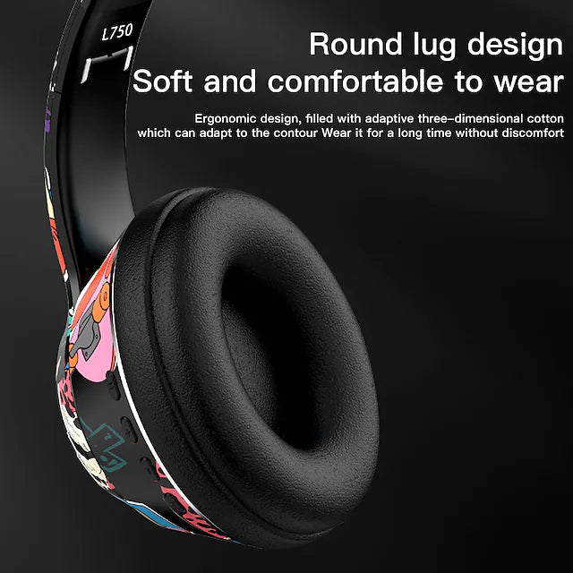 L750 Wireless Bluetooth Headset Foldable Stereo Gaming Headset Headmounted Plug-in