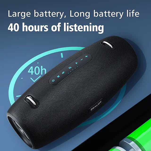 ZEALOT S67 Bluetooth Speaker Bluetooth Outdoor Portable Booming Bass Sound Speaker For Mobile Phone