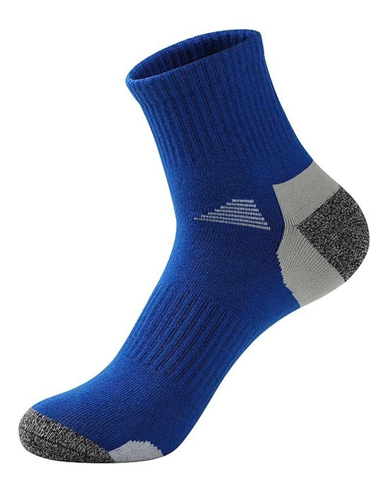 Men's Socks Mixed Color Sports and Outdoors Socks Medium Athleisure Blue 1 Pair