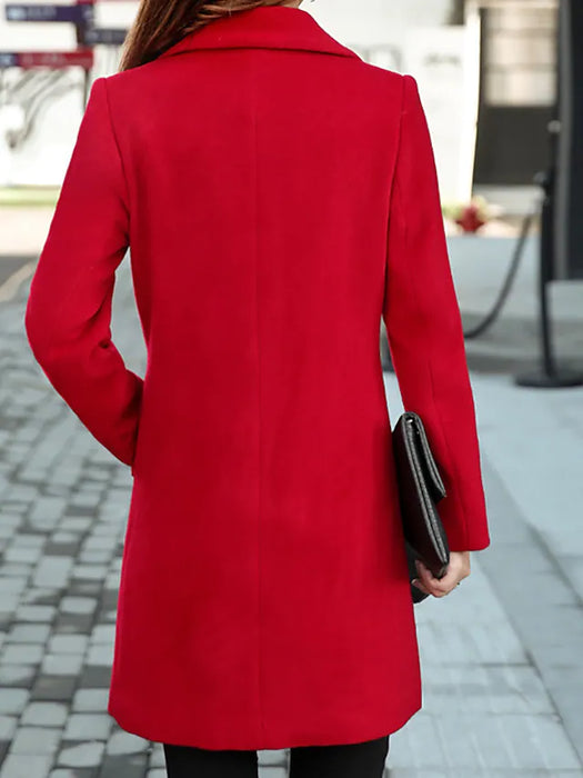 Women's Coat Casual Daily Valentine's Day Fall Winter Long Coat