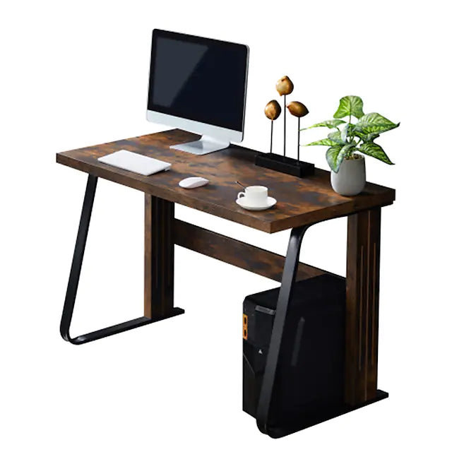 Home Office Computer Desk Modern Student Desk Laptop Study Table Writing DeskEasy Assembly(Tiger)
