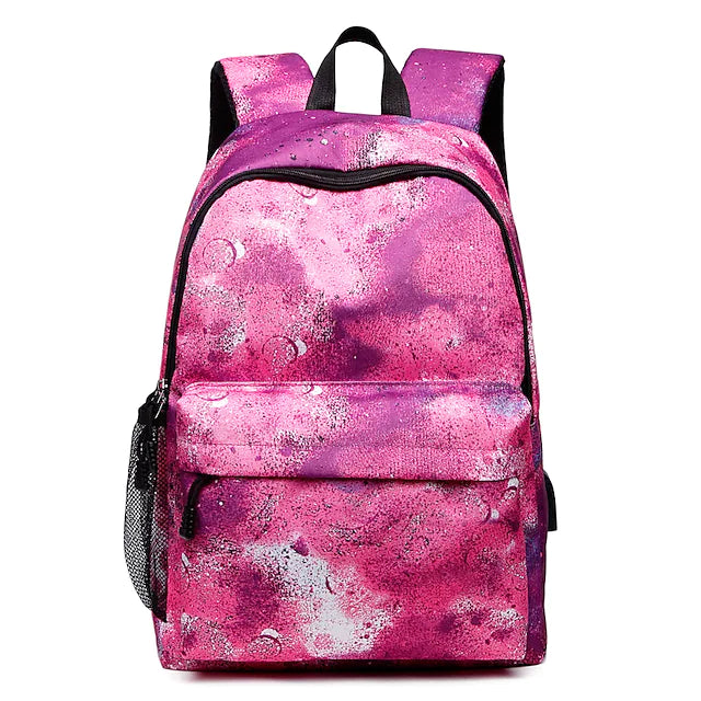Unisex Backpack School Bag Rucksack 3D Canvas