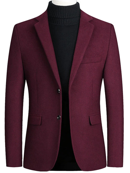Men's Blazer Business Daily Work Fall Winter Regular Coat