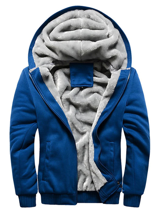 Ulanda men's winter jackets thicken hooded fleece