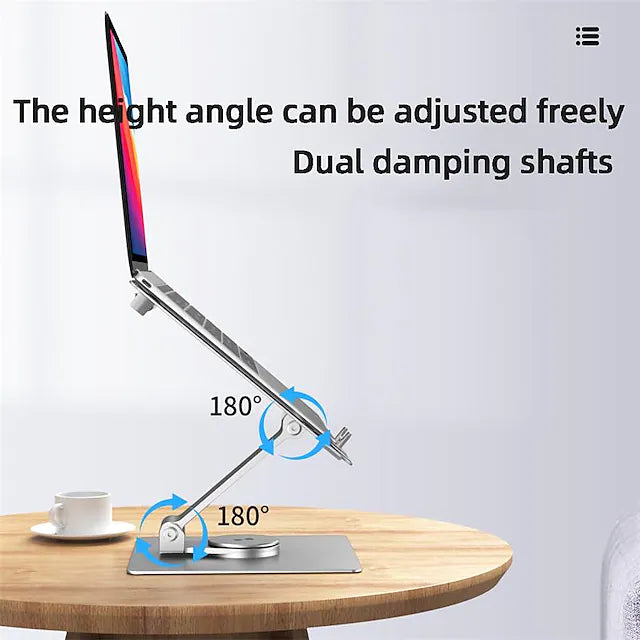 Laptop Stand for Desk Adjustable Laptop Stand Metal Silicone