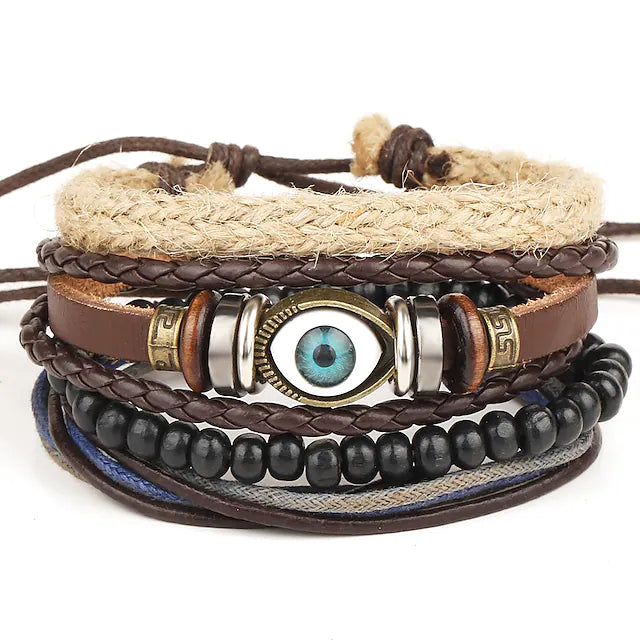 Men's Turquoise Wrap Bracelet Leather