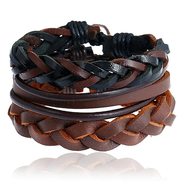 Men's Turquoise Wrap Bracelet Leather