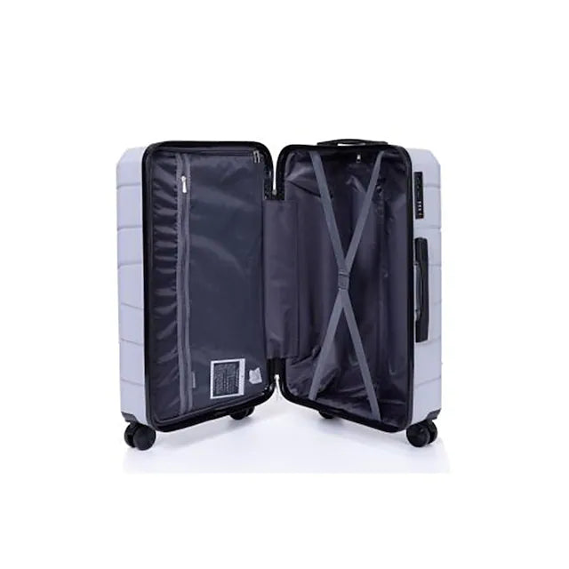 Hardshell Suitcase Spinner Wheels PP Luggage Sets Lightweight Suitcase with TSA Lock(only 28)3-Piece Set (20/24/28) Silver