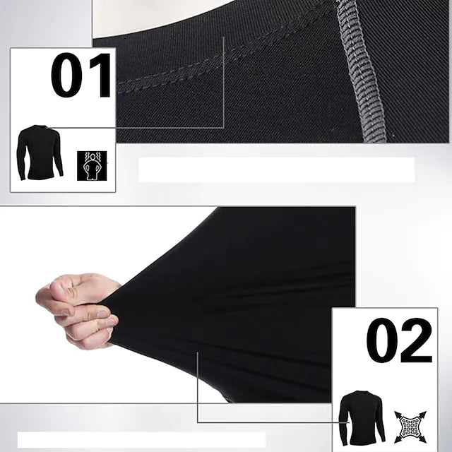 Men's 2 Piece Activewear Set Compression Suit Athletic
