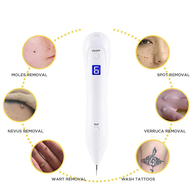Electric LCD Display Portable Freckle Warts Dot Mole Dark Spot Freckle Removal