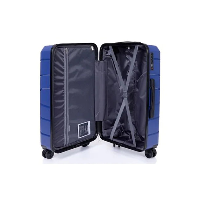 Hardshell Suitcase Spinner Wheels PP Luggage Sets Lightweight Suitcase with TSA Lock(only 28)3-Piece Set (20/24/28) Navy
