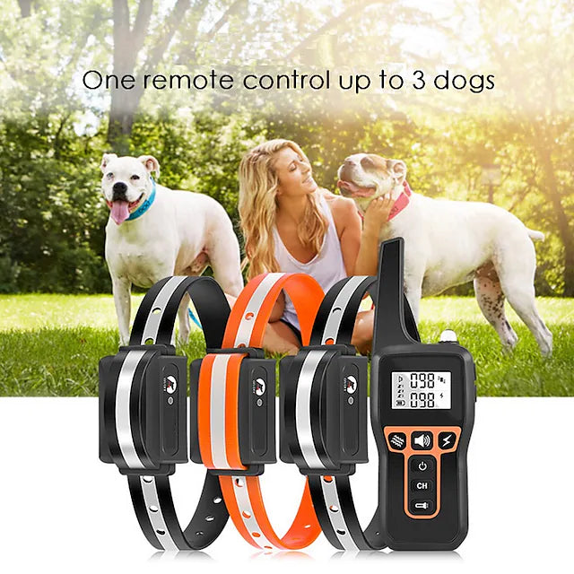 Dog Training Collar with 3300FT Remote，IPX7 Waterproof