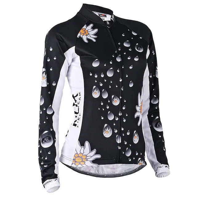 Nuckily Women's Long Sleeve Cycling Jersey with Tights Summer Pants