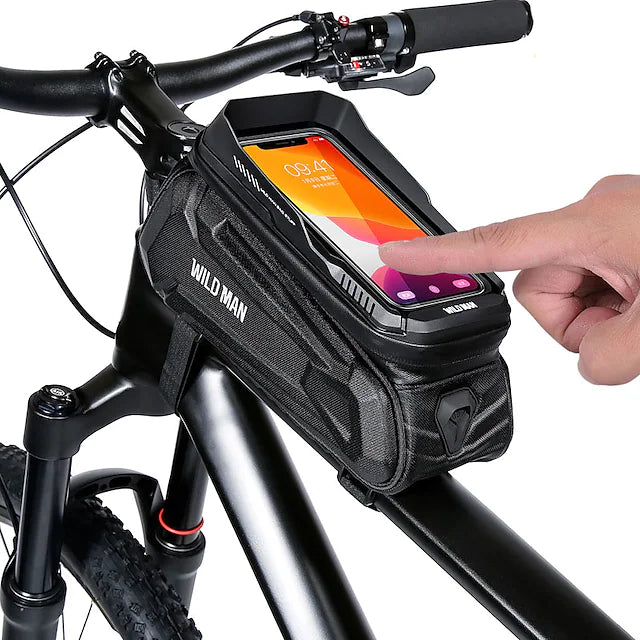 WILD MAN 1.2 L Bike Frame Bag Top Tube Touchscreen