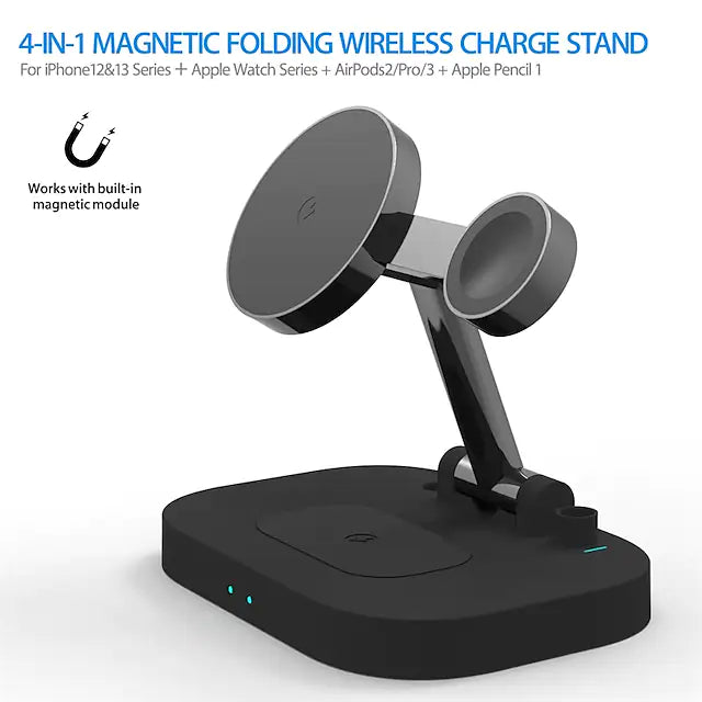 15 W Output Power USB C 4 in 1 Wireless Chargers