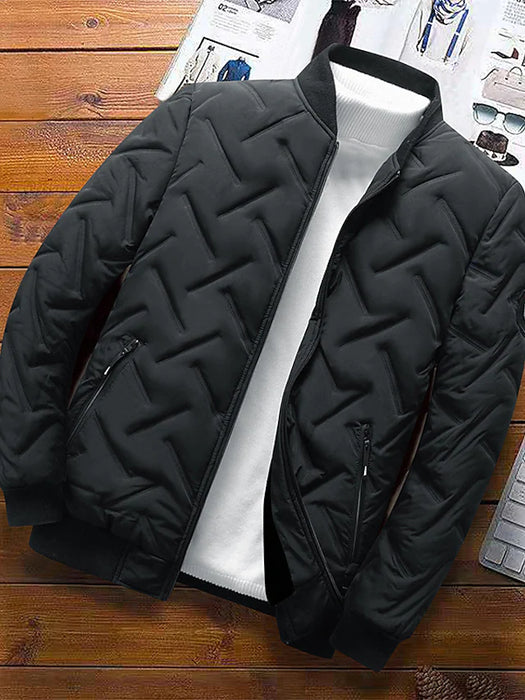 Men's Puffer Jacket Winter Jacket Quilted Jacket Winter Coat Outdoor Casual Date Casual Daily