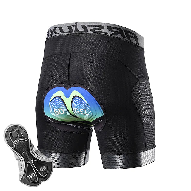 Arsuxeo Men's Cycling Underwear 5D padded Bike Shorts.