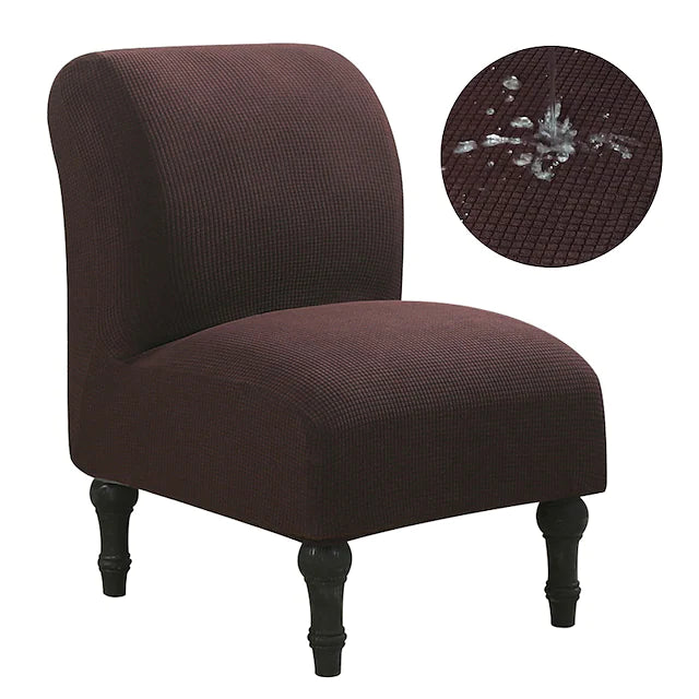 Armless Chair Slipcovers Water-Repellent Chair Covers Stretch Couch