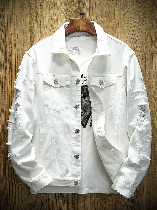 Men's Denim Jacket Jean Jacket Casual Daily Holiday Jacket Outerwear