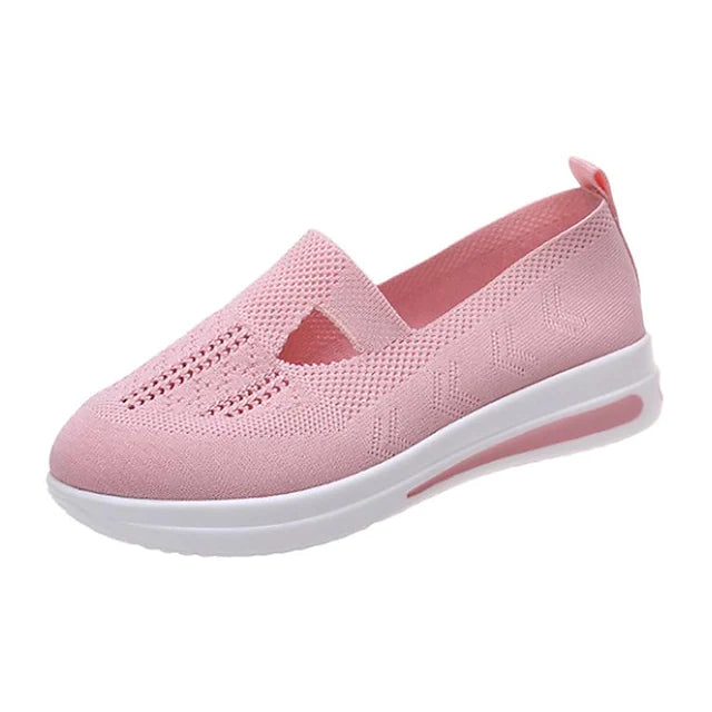 Women's Sneakers Plus Size Flyknit Shoes Outdoor Daily Summer Flat