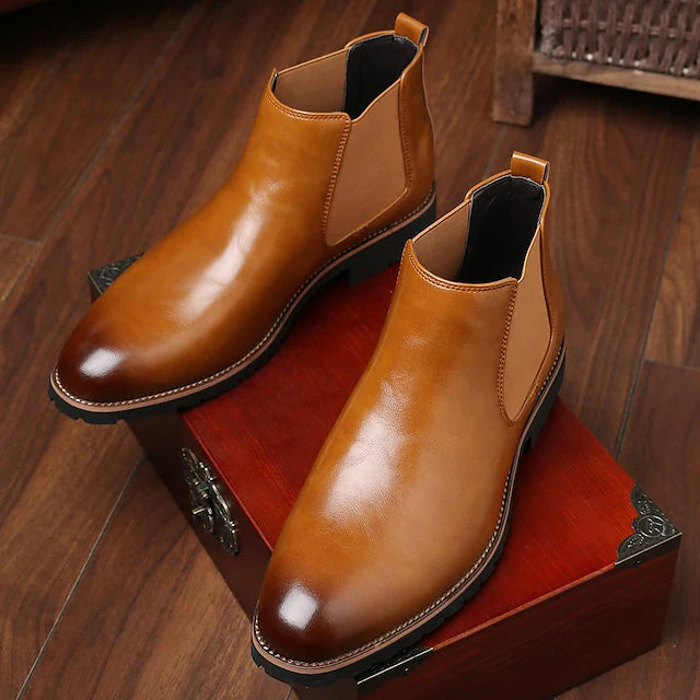 new men's set foot casual chelsea boots korean fashion fashion short boots