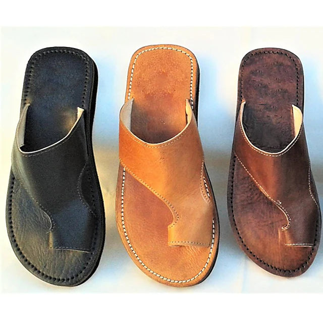 Men's Sandals Casual Vintage Beach Daily Outdoor Beach PU