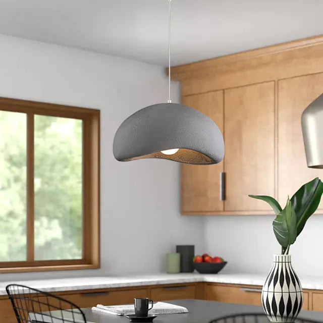 LED Pendant Lamp Resin Creative Lampshade Industrial Metal Ceiling
