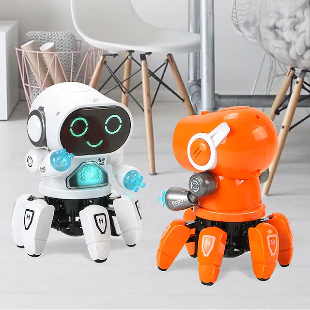 Dance Robot Electric Pet Musical Shining Toys 6 Claws Octopus Robot Educational Interactive Toys ChildrensToy Gift Digital Pet