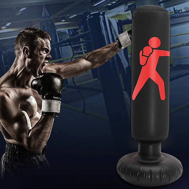 Inflatable Boxing Punching Bag for Taekwondo Martial Arts Kick Boxing Muay Thai